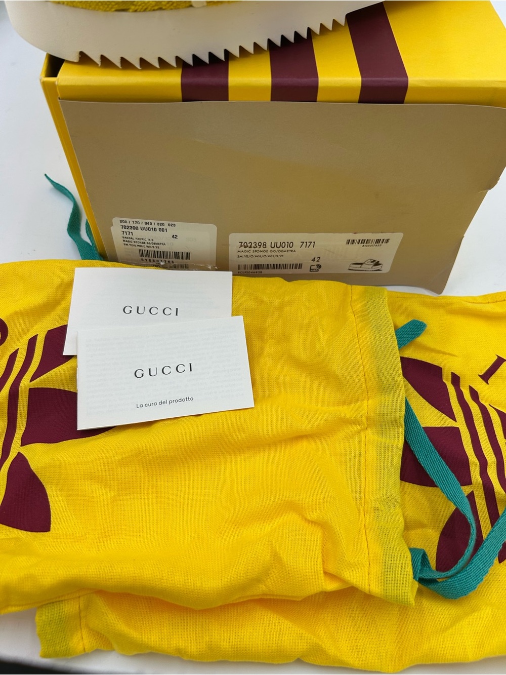 Women's Gucci X Adidas slide sandals size 42 fits 11 US made in Italy - Picture 4 of 13